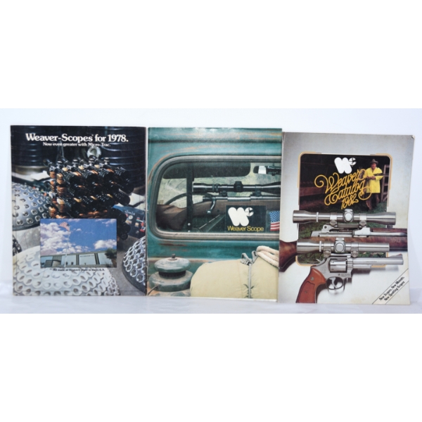 Weaver Scope Catalogues 1978, 1980 and 1982