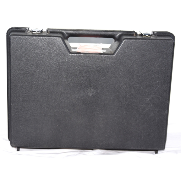 Black Plastic Hard Shell Transit Case With A Key 