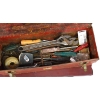 Image 4 : Rusty 19" x 7" EE Saunders Red Tool Box w/Contents 
