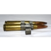 Image 2 : 2 Rounds 50cal BMG F.M.J. Original WW II Ammo In Machine Gun Belt (Colt)