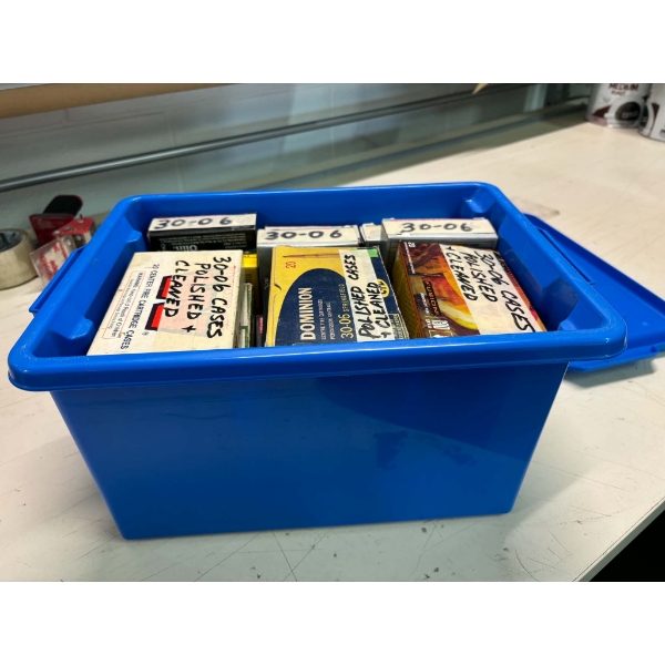 6.5kg Bin of Assorted Brand 30-06 Shot Brass