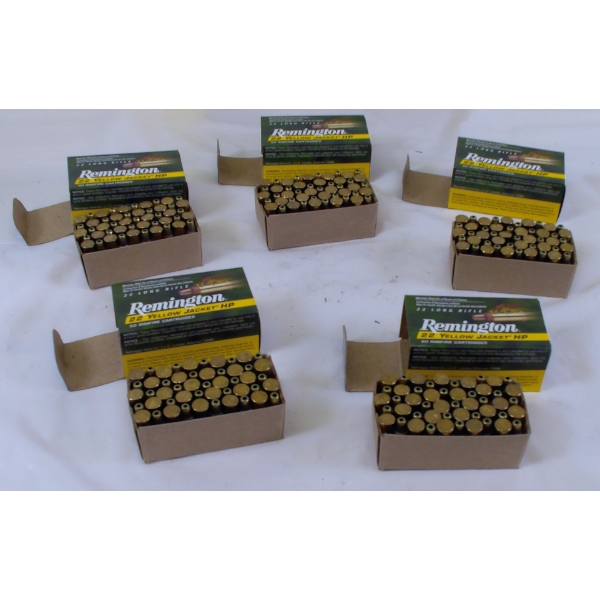 250 Rounds Remington Yellow Jacket .22LR HP Ammunition 