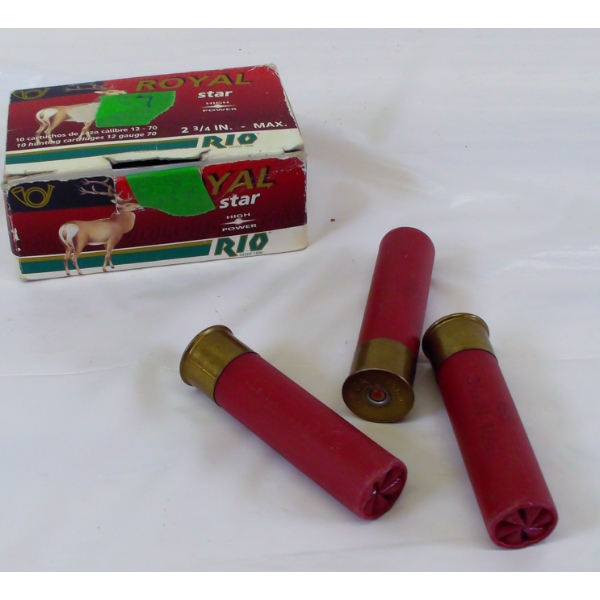 Box Lot - 3 12 Gauge Shotgun Shell & 7 -Rio Royal 12 Gauge Rifled Slug ShotGun Shell 2 3/4