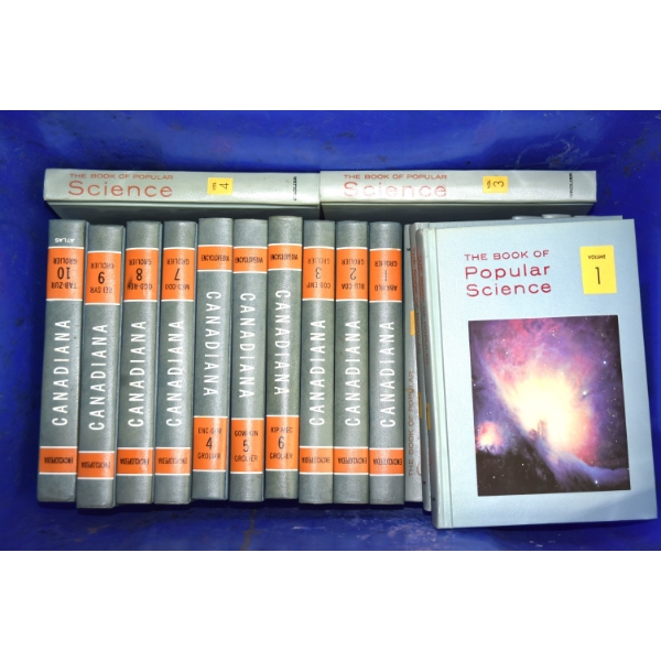 Box Lot Encyclopedia's & Books Of Science