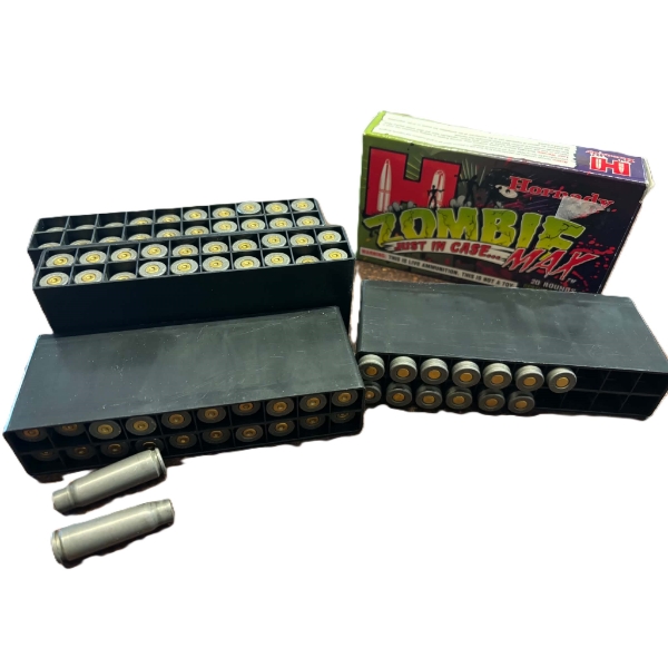  13 Rounds Hornady  7.62x39 Caliber Ammunition & 32 Pieces Hornady 7.62x39 Caliber Shot Brass