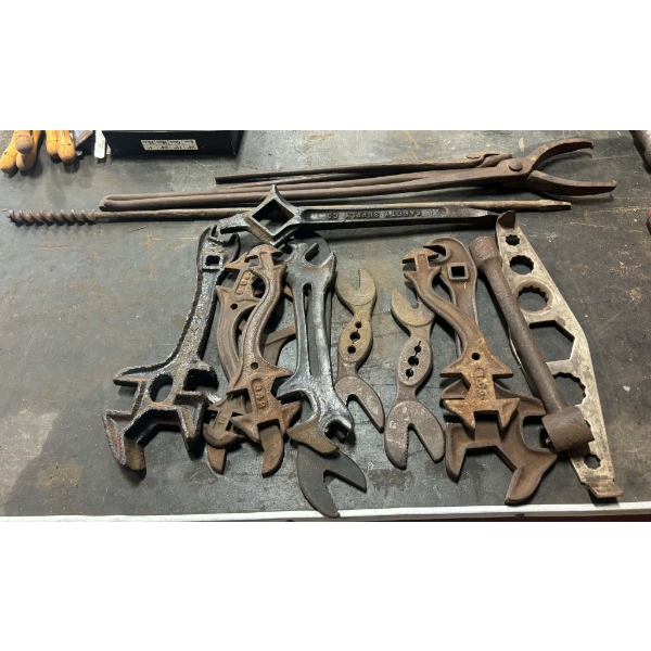 Assorted Vintage Farm & Implement Wrenches 
