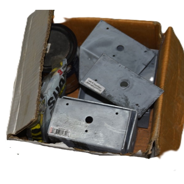 Box Lot Miscellaneous Contractor Supplies