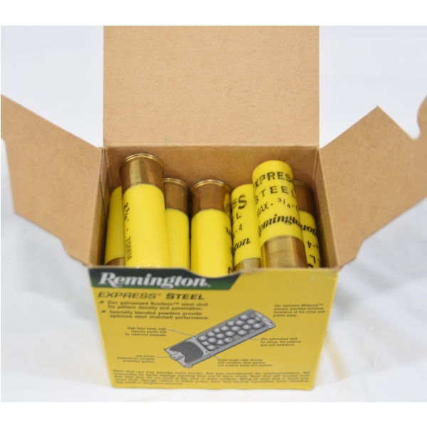 22 Rounds Remington 20 Gauge 2-3/4" #4 Shot Ammunition 