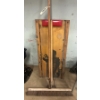 Image 2 : Vintage Wooden Mechanic's Creeper w/ Red Headrest + Shop Push Broom & Sledgehammer