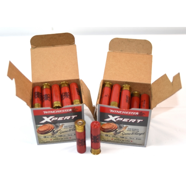 50 Rounds Winchester Xpert   28 Gauge 2 3/4 1300 Volt 5/8 oz. 6 Shot Ammunition 