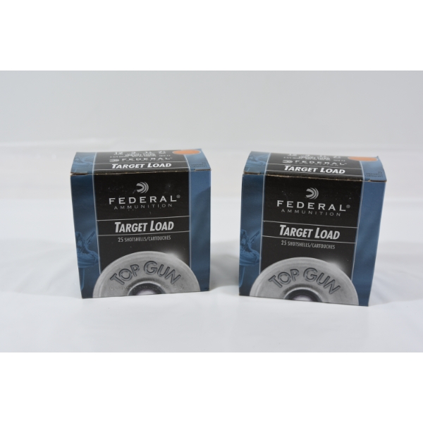 50 Rounds Federal Shot Shell 12 Gauge 2 3/4 " 3 Dram EQ. 1 1/8 Oz. Shot 7 1/2 Shot Ammunition 