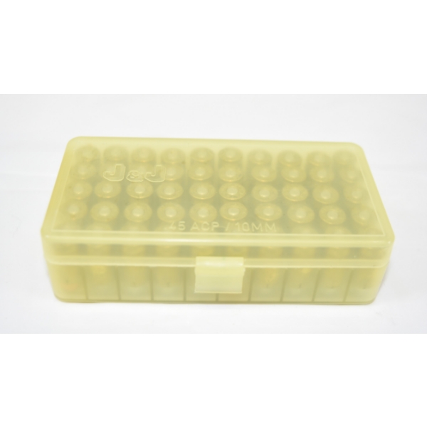 50 Rounds Remington 45 ACP Ammunition In Plastic Case