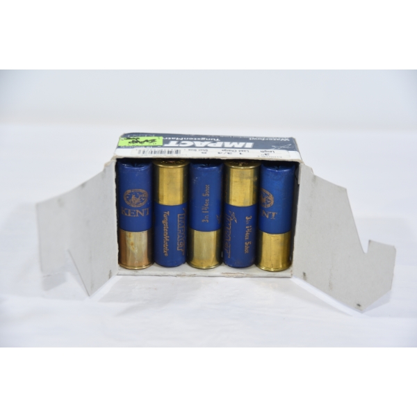 10 Rounds Kent Impact Tungsten Matrix 12 Gauge 3" #5 Shot Ammunition