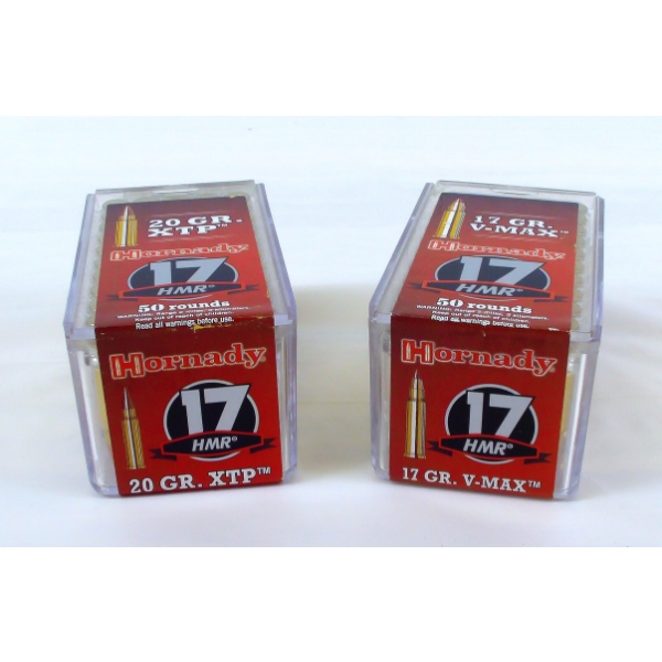 100 Rounds Hornady 17 HMR 20gr. XTP Ammunition