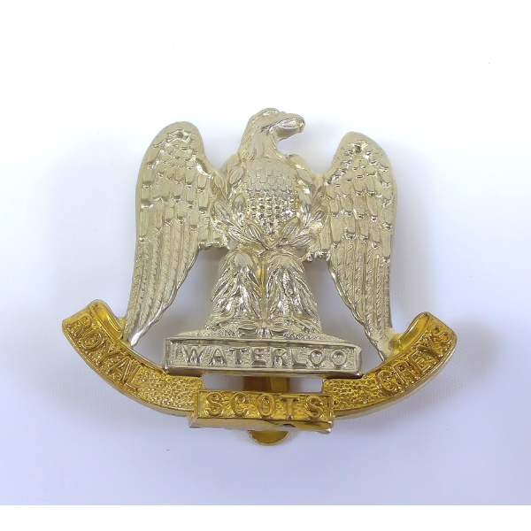 Vintage Waterloo Royal Scots Greys Pin Brooch