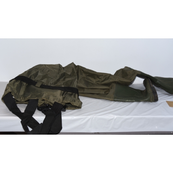 Khaki PVC Chest Waders 