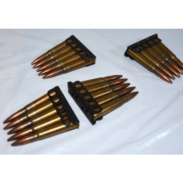 20 Rounds 303 British Canadian F.M.J. in 5 Rd Stripper Clips