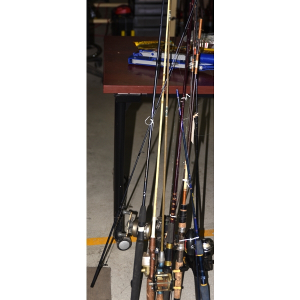 Box Lot Fishing Rods & Accessories 