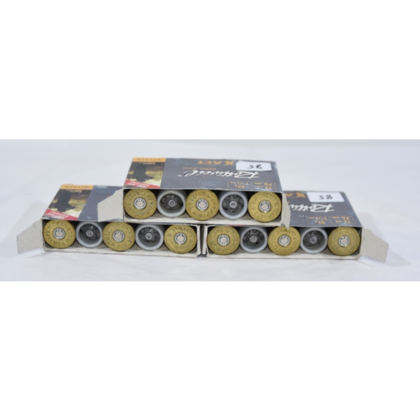 15 Rounds Rottweil Exact 12 Gauge 3" Slug Ammunition 