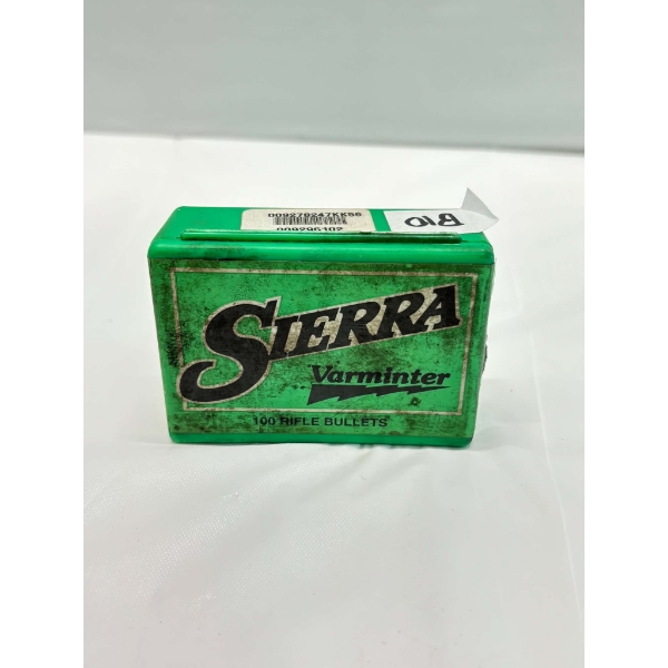 100 Pieces Sierra #1510 6mm (.243) 75 Gr H.P. Bullets 