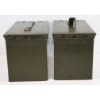 Image 2 : 2 Military Style Steel Ammunition Cans