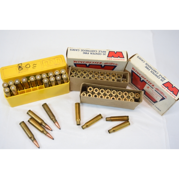 20 Rounds 308 Win JKT S.P. Ammunition & 40 Pieces 308 Win  Brass
