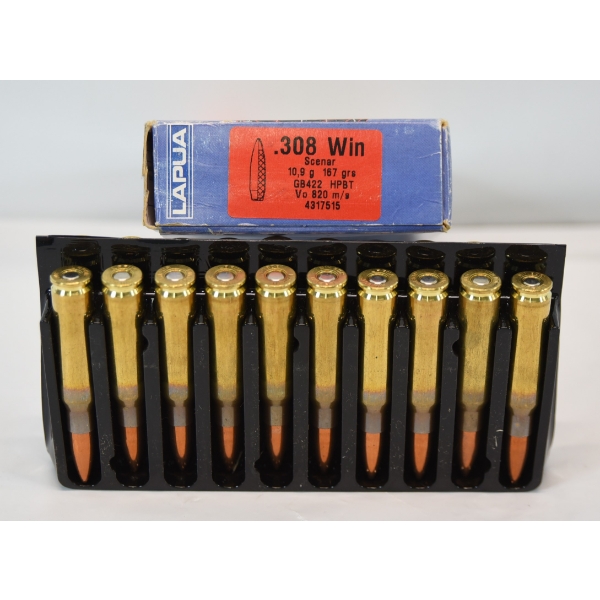 20 Rds. Lapua 308 WIN 150gr Ammunition 
