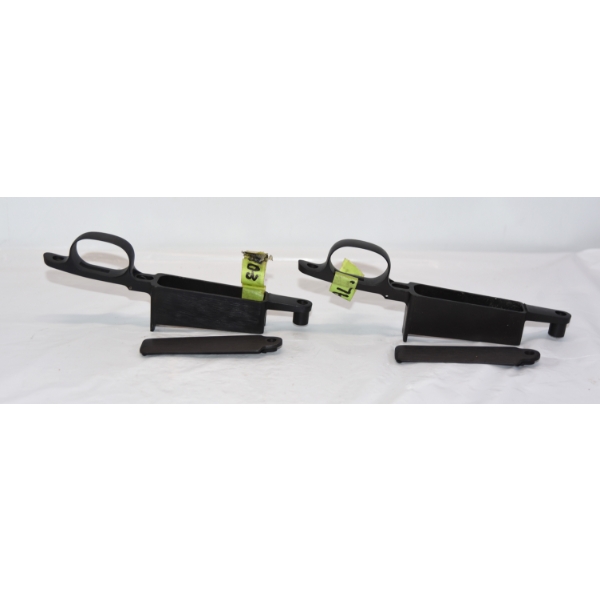 Pair Of 1903 Springfield Rifle Milled Trigger Guards With Base Plates - Excellent Condition