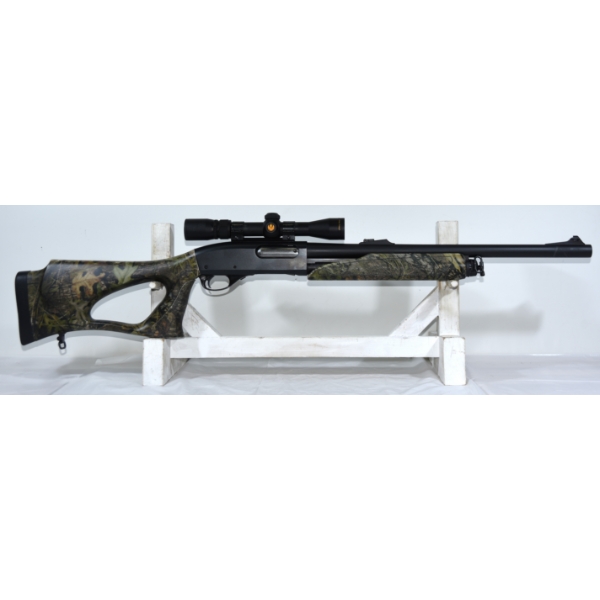 Remington Model 870 Wingmaster Pump Action 12 Gauge Rifled Barrel Shotgun With Scope