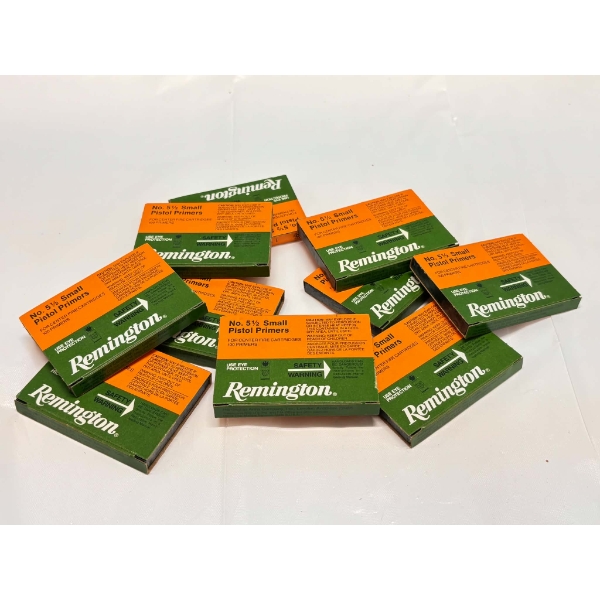 1000 Pieces Remington 5 1/2 Small Pistol Primers
