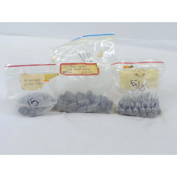 Box Lot Lead Bullets & Balls 