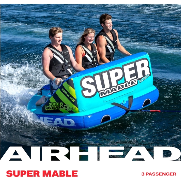 AirHead Inflatable Towable Tube For Boating And Water Sports 