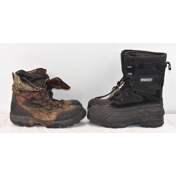 2 Pairs Size 12 Boots