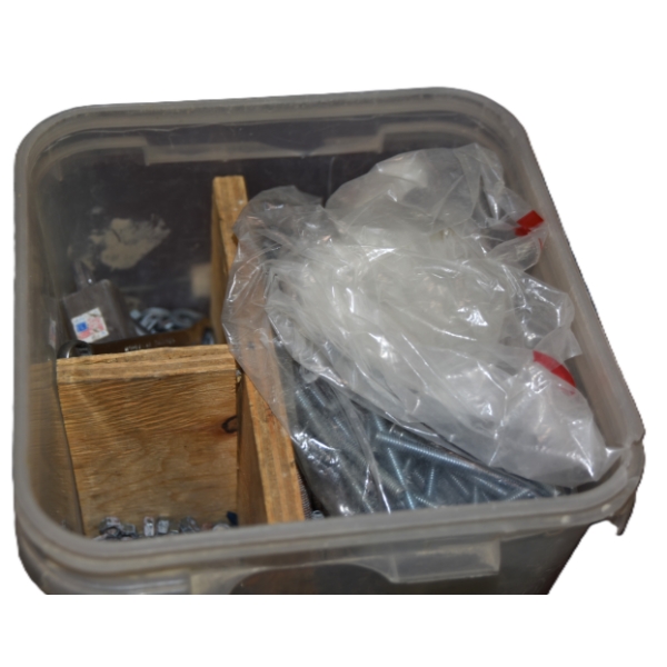 Container of Assorted Hardware