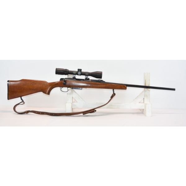 Remington Model 788 Bolt Action .222 Rem Caliber Rifle With Scope & Leather Sling