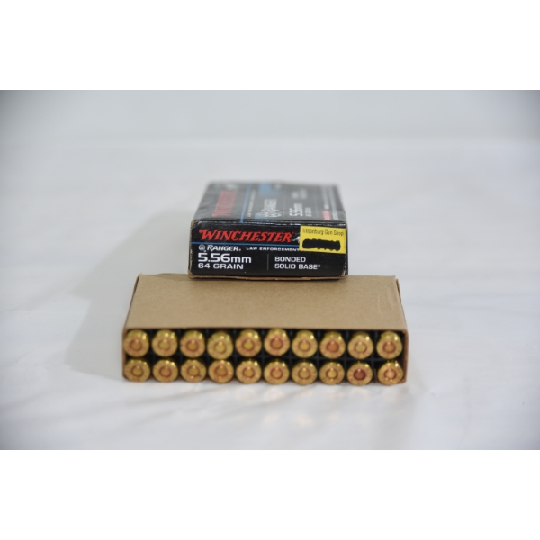 20 Rounds Winchester Ranger 5.56mm 64gr Ammunition 