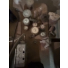 Image 2 : Vintage Electric Motor Sanding/Buffing Station on Board w/ Arbor, Sanding Drums, Flap Wheels & Wire 
