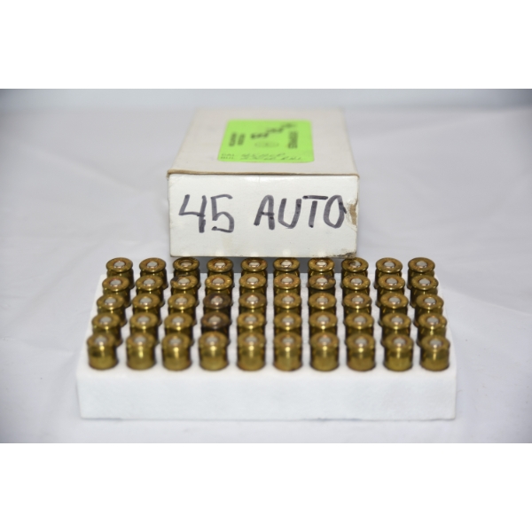 50 Rounds H.R.S. Enterprises Precision .45 ACP 230 Grain Re-manufactured Ammunition