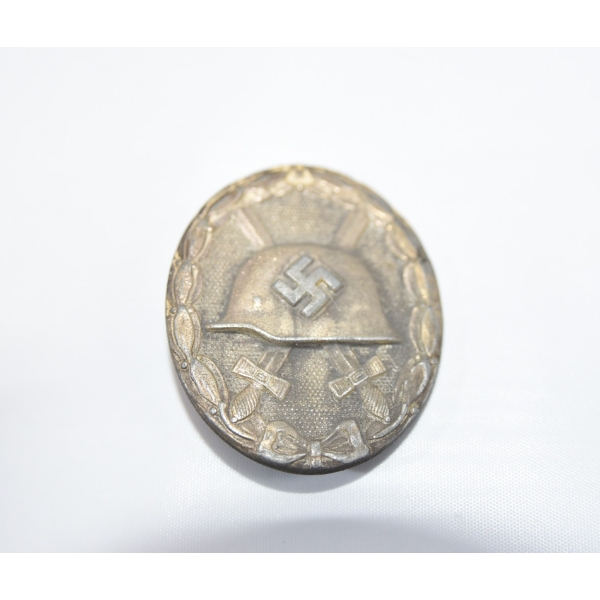 German WW II Silver Wound Badge W/ Maker Mark