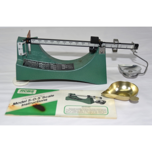RCBS 505 Reloading Scale With Instructions - Very Good Condition