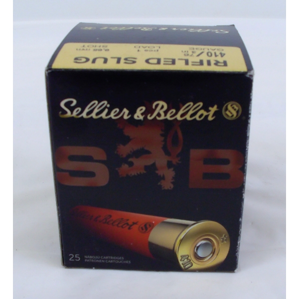 25 Rounds Sellier & Bellot 410 Rifled Slug