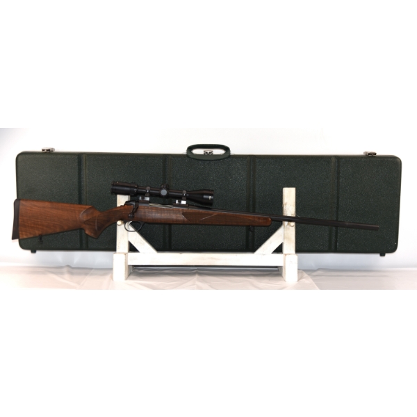 Sako Model 85SM Bolt Action 300WSM Caliber Rifle With Scope & Hard Case