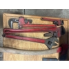 Image 2 : Assorted Heavy-Duty Wrenches, Axe & Wedge 