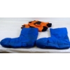 Image 1 : Box Lot Orange Gloves & Blue Boot Covers 