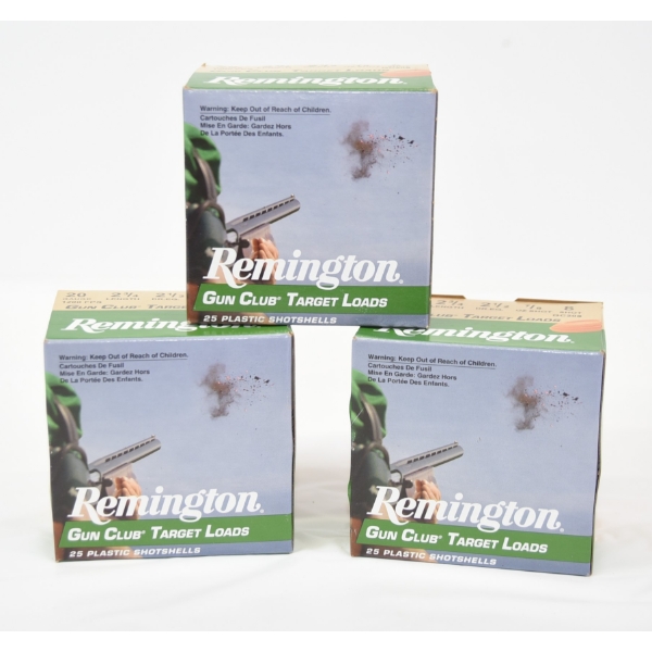 59 Rounds Remington 20 Gauge 2 3/4" #8 Shot Ammunition