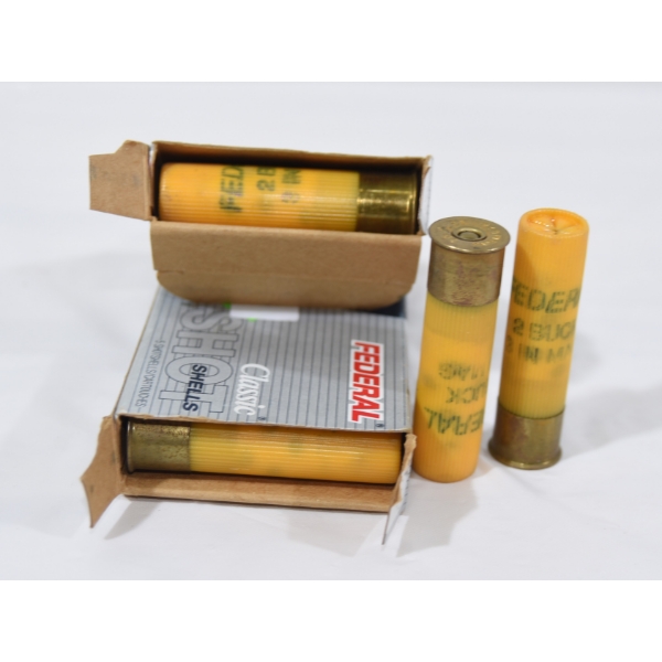 12  Rounds Federal 20 Gauge 3" Buckshot Ammunition 