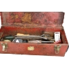 Image 3 : Rusty 19" x 7" EE Saunders Red Tool Box w/Contents 