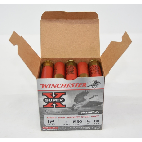 25 Rounds Winchester Super X 12 Gauge 3" BB Shot Ammunition