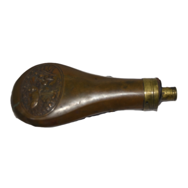 Original Antique Powder Flask Missing Cut Off Lever