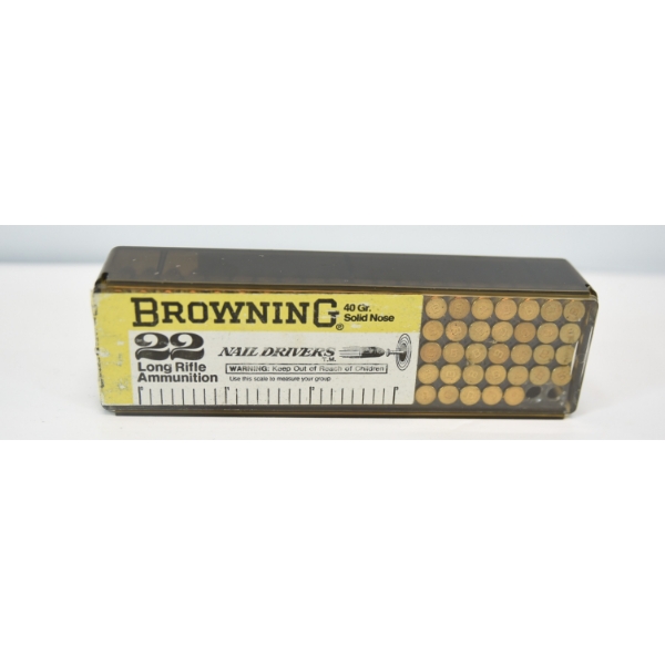 98 Rounds Browning 22 Long Rifle Ammunition 